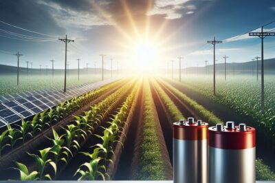 Solar-Powered Irrigation System: Lead-Acid vs Lithium-Ion Batteries Comparison