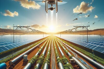 Efficient Drone-Assisted Solar Irrigation System for Farming