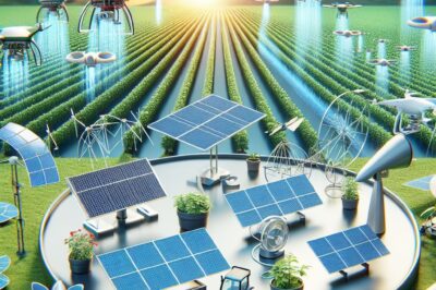 Types of Drones Use with a Solar Power Irrigation System on a Farm