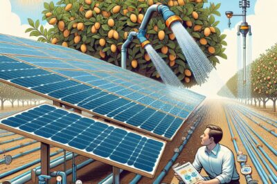 Solar Panel Irrigation for Growing Almonds: Efficient Watering Techniques & Systems