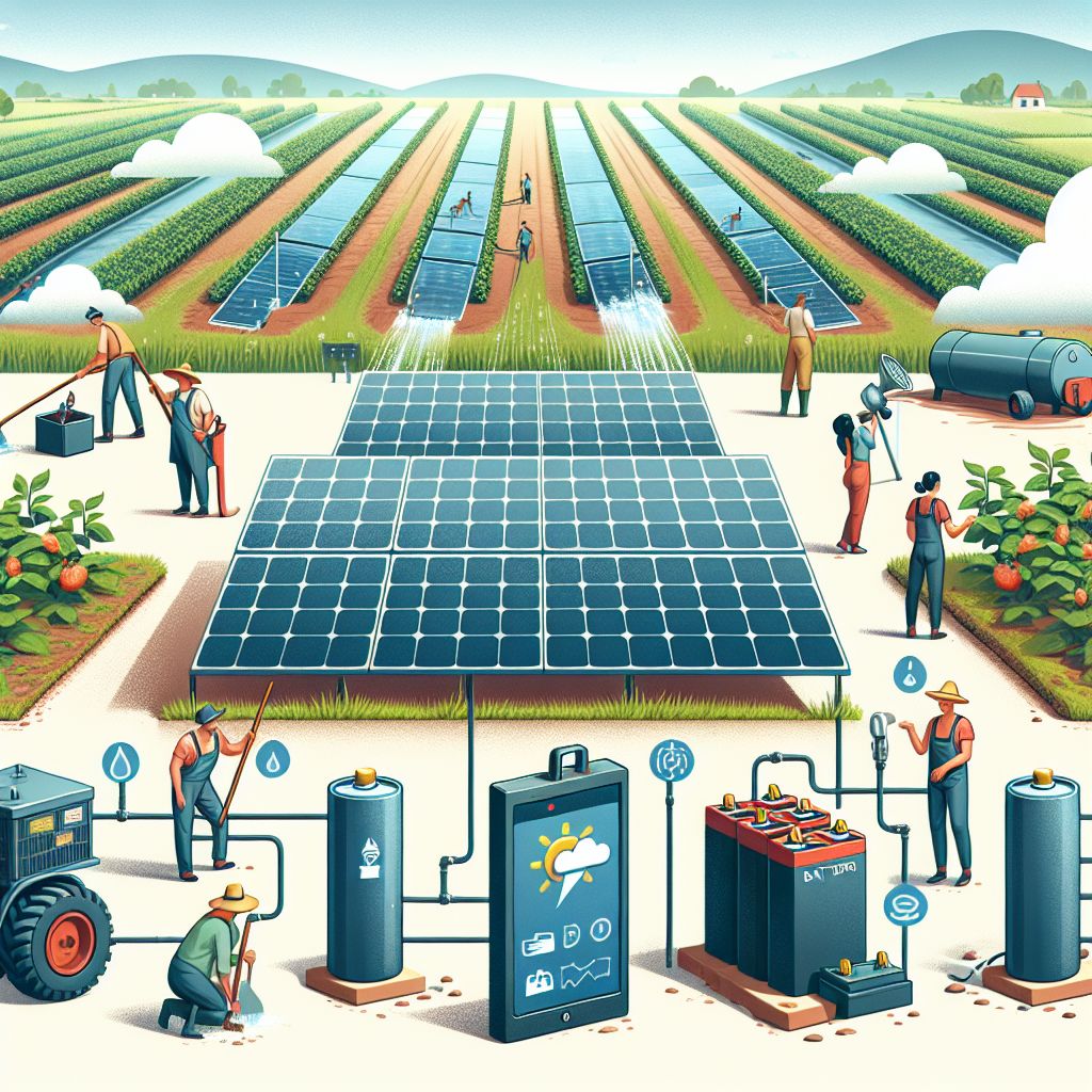 View of Solar Powered Irrigation System: Nighttime Operation & Tips - Growing ...