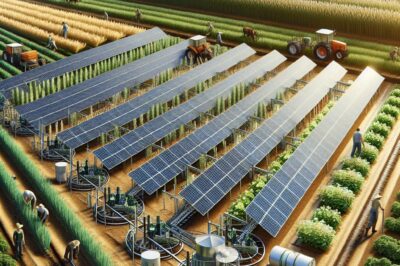 Dual Axis Solar Panel Trackers for Farm Efficiency Improvement