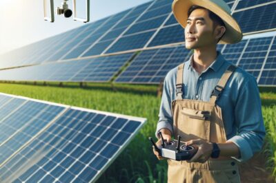 Drones Help Farmers Optimize Solar Panels Efficiency