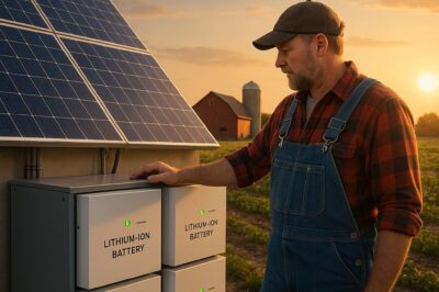 Lithium-Ion Batteries Backup for Solar Panels in Agriculture: Efficient Energy Solutions