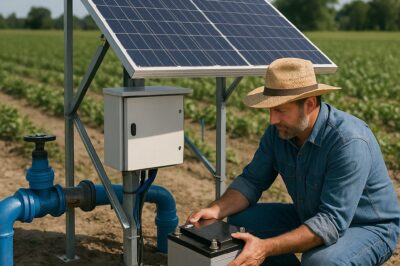 Can a Battery Add to the Efficiency of a Solar Irrigation for Agriculture Usage