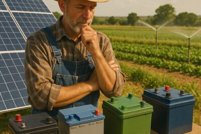 Types of Battery you can use with a Solar Irrigation System