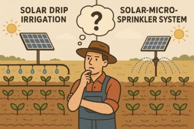 Best Solar Drip Irrigation vs Solar Micro-Sprinkler System for Farmers