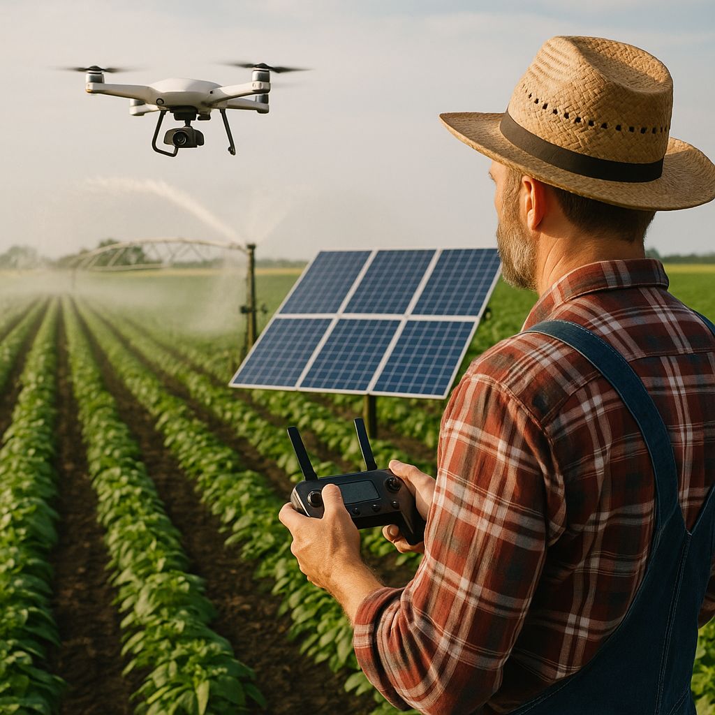 Drones Boost Solar Irrigation Efficiency for Farmers - Growing Solar Mist