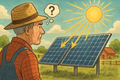 Solar Panels Power Generation Process for Farmers