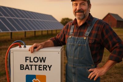Flow Battery Investment: Farmer Back Up for Solar Panels