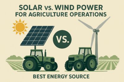 Solar vs. Wind Power for Agriculture Operations: Best Energy Source