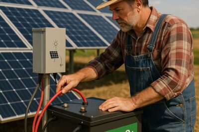 LiFePO4 Batteries for Farmers: Backup Solar Panels on Farms