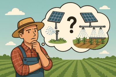 Solar-Powered Sprinkler Irrigation Systems: Types & Options for Farmers