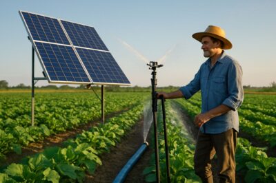 Solar Panels Power Fixed Sprinkler Irrigation Systems: Good Choice?