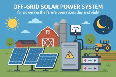 Off-Grid Solar Power System for Farms: Night & Weather Efficiency Explored
