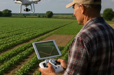 Drones Boost Farm Solar Panel Efficiency & Monitoring