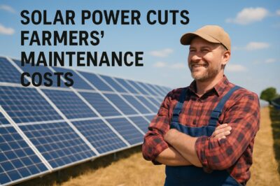 Solar Power Cuts Farmers’ Maintenance Costs & Expenses