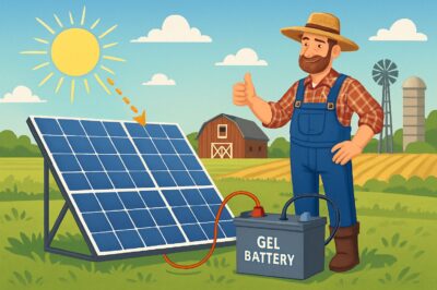 Gel Lead-Acid Batteries: Solar Panel Backup for Farms, Usage & Benefits