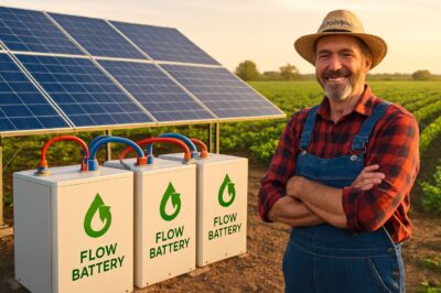 Flow Batteries Used with Solar Panels:  Agriculture Use
