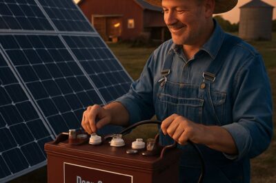 Deep‑Cycle Flooded Lead‑Acid Battery: Solar Panel Backup for Farms, Usage & Benefits