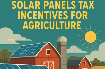 The One Big Beautiful Bill Impact: Solar Panels Tax Incentives for Agriculture