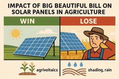 Impact of Big Beautiful Bill on Solar Panels in Agriculture: Win, Lose & Effects