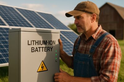 Lithium-Ion Batteries for Efficient Solar Power Backup in Agriculture Farms