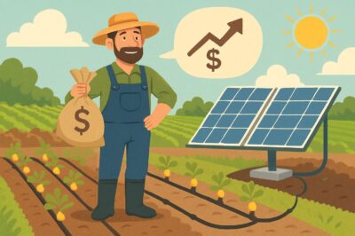 Connecting a Drip Irrigation System to Solar Panels: Is a Win/Win for Farmers