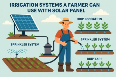 Irrigation Systems a Farmer can Use with Solar Panel