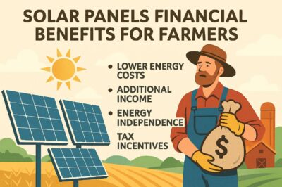 Solar Panels Financial Benefits for Farmers: Cost Savings & Investment Tips