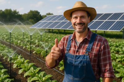 Connecting Micro-Sprinklers Irrigation System & Solar Panels: Is a Good Idea for Farmers