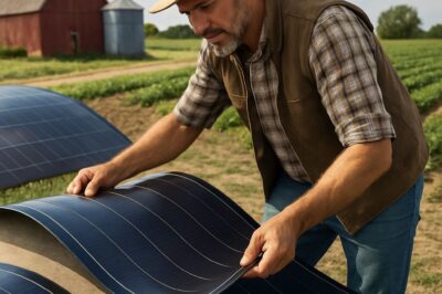 Flexible Lightweight Thin-Film Solar Panels for Farmers