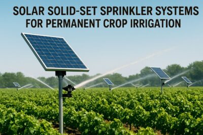Solar Solid-Set Sprinkler Systems for Permanent Crop Irrigation
