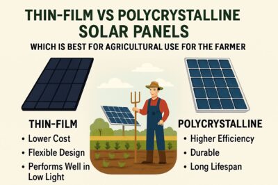Thin-Film vs Polycrystalline Solar Panels: Best for Agricultural Use