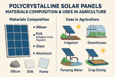 Polycrystalline Solar Panels Materials Composition & Uses in Agriculture