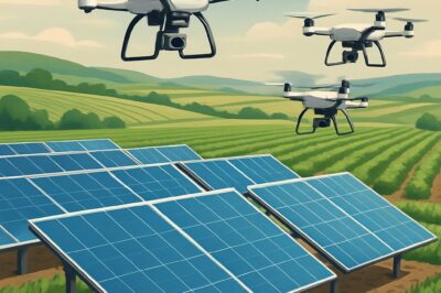 Drones Transforming Solar Power Management in Farming