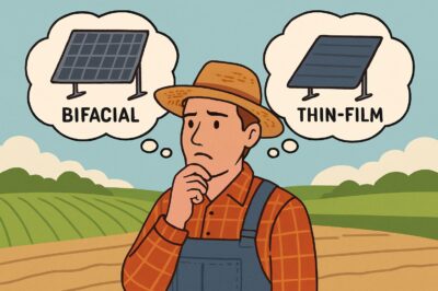 Bifacial vs Thin-Film Solar Panels Comparison, Benefits & Advantages for Farmers