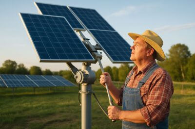 Solar Panel Dual Axis Trackers Benefits for Agriculture & Farmers