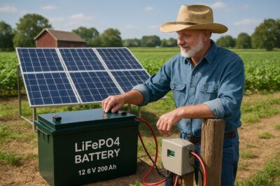 LiFePO4 Batteries Benefits for Solar Panels Backup in Farming