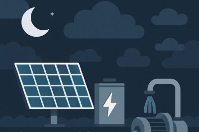 Solar Irrigation Systems: Night & Cloudy Weather Solutions