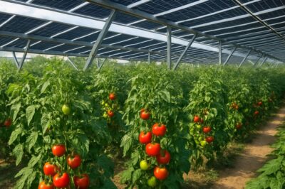 Boost Tomato Yield: Grow Tomatoes Under Solar Panels for Increased Production