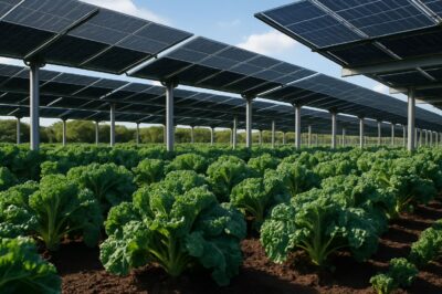 Grow Kale Under Solar Panels for Increased Yield & Bigger Harvest